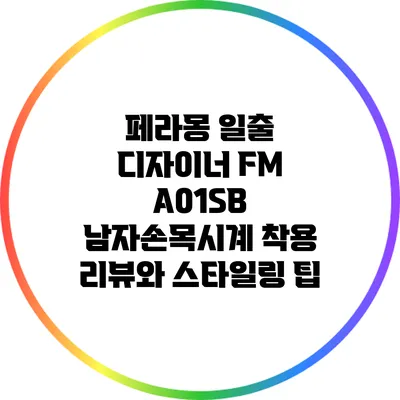 페라몽 일출 디자이너 FM A01SB 남자손목시계 착용 리뷰와 스타일링 팁